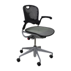 Refurbished Herman Miller Caper Vergaderstoel - Wit thumbnail 1