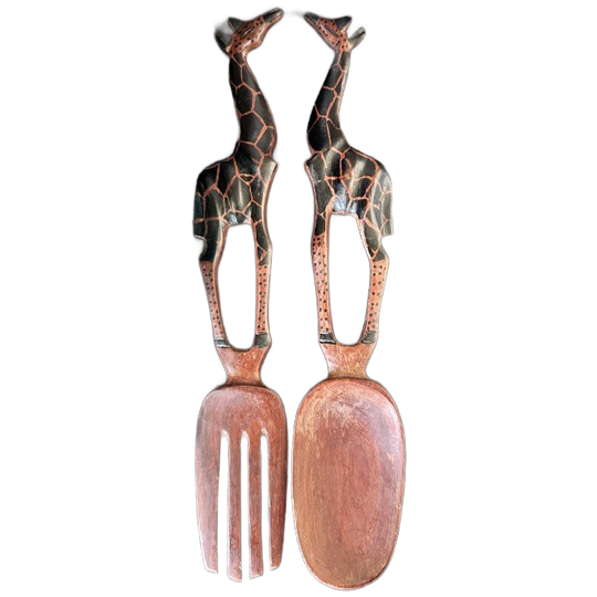 Slacouvert Giraffe Handmade Hout Vintage 1