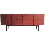 Vintage Deens Dressoir Zwart Wit Lades thumbnail 1
