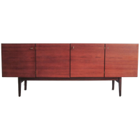 Vintage Deens Dressoir Zwart Wit Lades