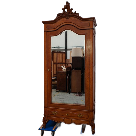 Antieke Vintage Kledingkast Garderobekast Kleerkast Demontabel 516 1