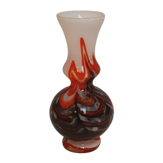 Carlo Moretti Murano Opaline Vaas 21cm 1