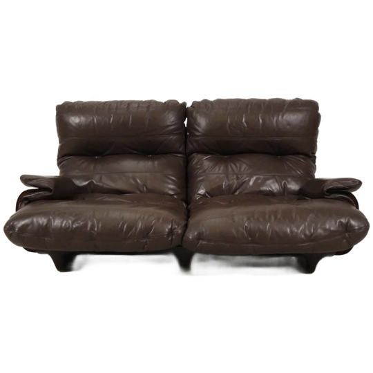 Ligne Roset Marsala 2 Zit Sofa - Bruin Leder 1