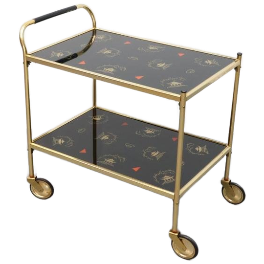Vintage Trolley Messing Glas 1