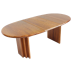 Vintage Deense Ovalen Uitschuifbare Eettafel Burchardt-nielsen Møbelfabrik thumbnail 1