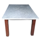 Eettafel Marmer 180 X 100 Hardhouten Poten Keukentafel thumbnail 1