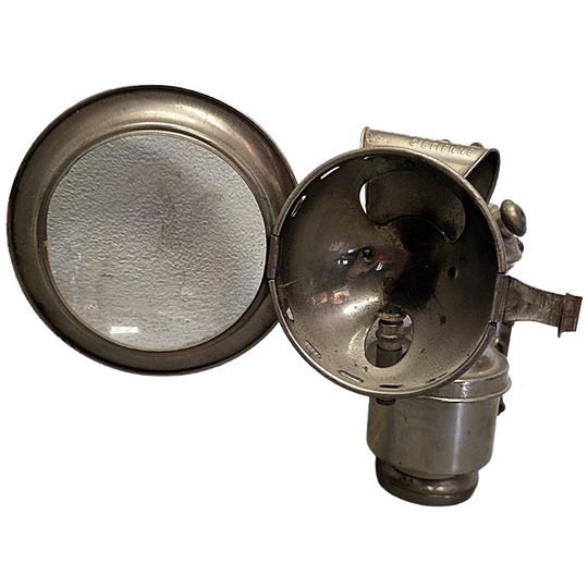 Antiek Franse Carbid Fietslamp Van Hirondelle, Circa 1920 1