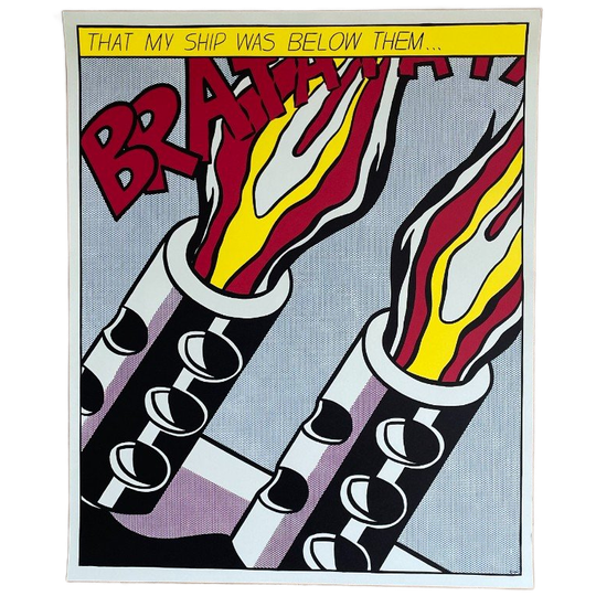 Roy Lichtenstein (1923–1997), As I Opened Fire (triptych) 1