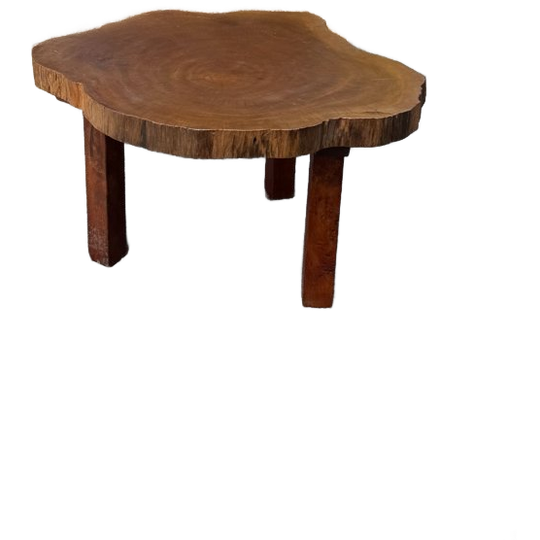 Vintage Boomstam Bijzet Of Salontafel 1