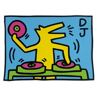 Keith Haring (1958-1990), Untitled Dj 1983, Licensed By Artestar Ny, Printed In U.k