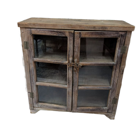 Indiase Geleefde Vitrinekast 1