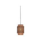Good&mojo Hanglamp Bhutan - Bamboe|zwart - Ø18x25cm thumbnail 1