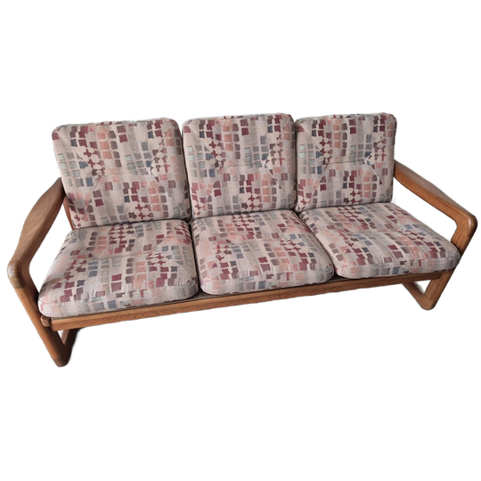 Vintage Deense Bank Van Emc - Jaren 70 - Teak 1