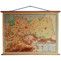 Wandkaart Duitsland En Polen - Bakker En Rusch