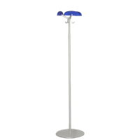 Kartell Enzo Mari Design Kapstok, Blauw / Aluminium, 170 X 40 Ø Cm