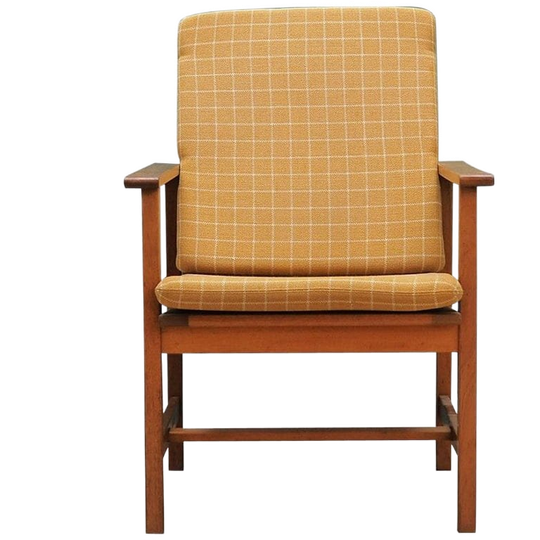 Yellow Armchair, Danish Design, 1970s, Designer: Børge Mogensen 1