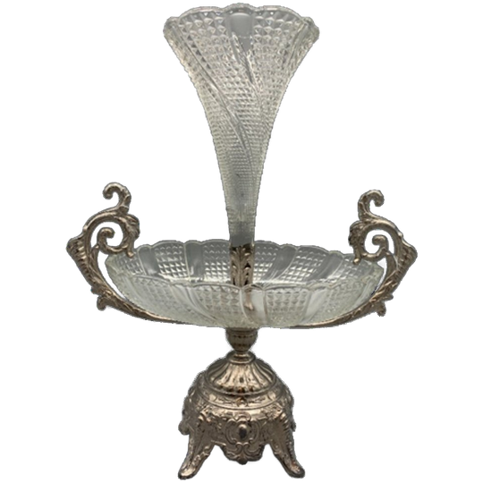 Antiek Centerpiece Tafelstuk Kristal 1
