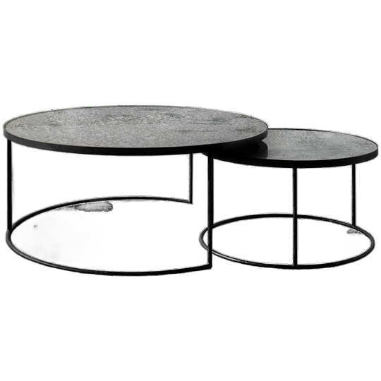 Set Ronde Salontafels Van Ethnicraft 1