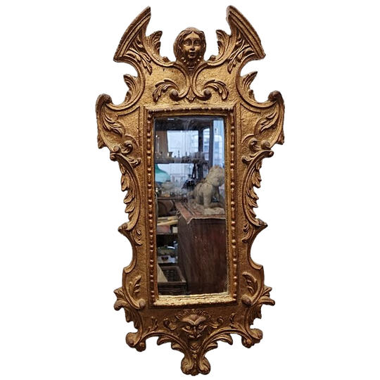 Italiaans Barok Stijl Vergulde Spiegel, Jaren 50 1