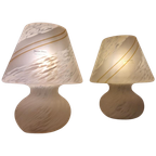 Set Mushroom Lampen Murano, 1970S thumbnail 1