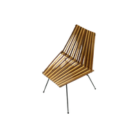 Rare Model 218 Slat Chair By Rohé Noordwolde The Netherlands 1961
