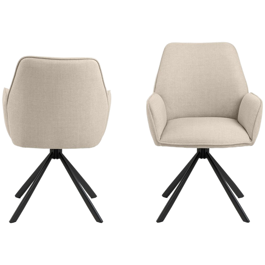 Aske Eetkamerstoel - Set Van 2 - Beige 1