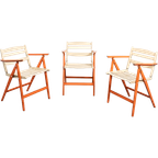 Set Of 3 Chairs / Tuinstoelen From Gio Ponti For Fratelli Reguitti thumbnail 1