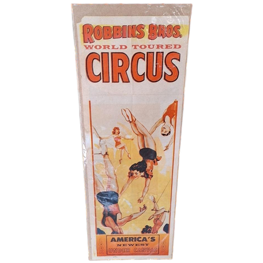 Vintage Circus Poster, Usa, Robbins Bros., Origineel 1965🤡 1