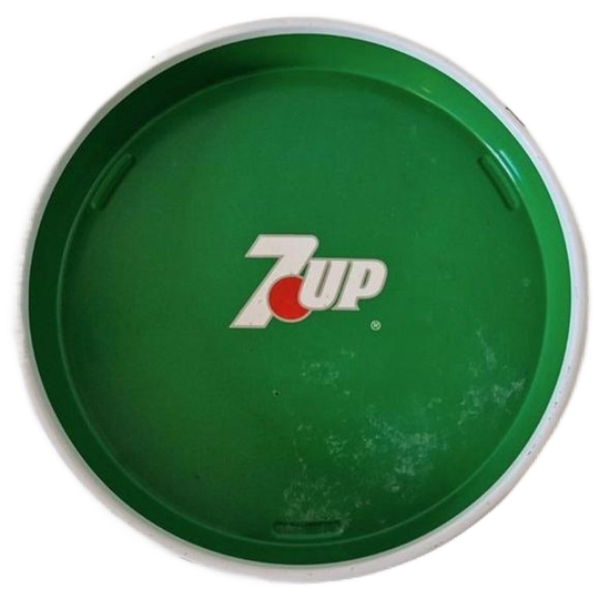 Jaren 70 Vintage Dienblad 7up Sevenup Reclame 1