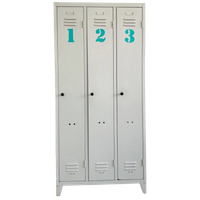 Vintage Lockerkast Industrieel Grijs