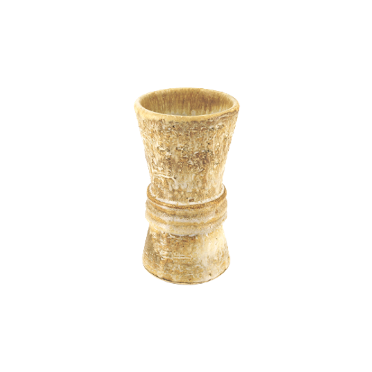 Beige Aardewerk Vaas Zandloper Vorm 1