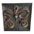 Wandbord Sterrenbeeld Weegschaal Houtsnijwerk thumbnail 1