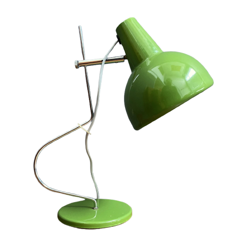 Green Metal Table Lamp By Josef Hurka For Lidokov 1960S