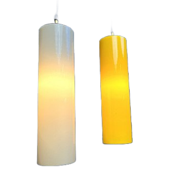 Vintage Italian Glass Pendant Light, 1970s 1