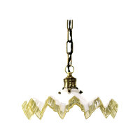 Art Deco Franse Piecrust Hanglamp