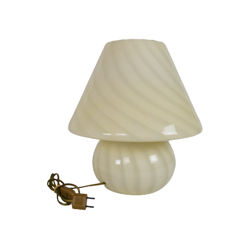 Xl - Murano - Vetri- Venini - Mushroom Lamp - Spiraallamp - Swirled Glass Lamp - 60'S