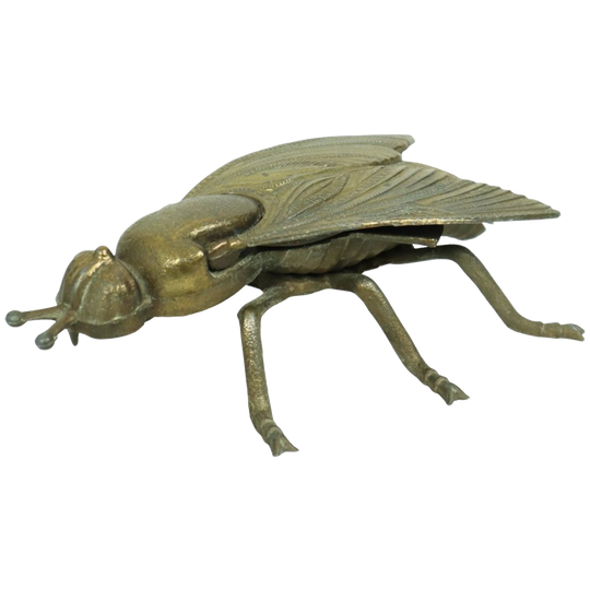 Vintage Verkoperde Vlieg Asbak Beeld Italië Jaren 60 1