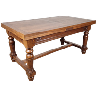 Uitschuifbare Eikenhouten Tafel