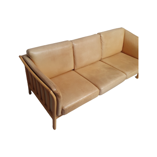 Leather Skalma 3 Seat Sofa / Model Asmara