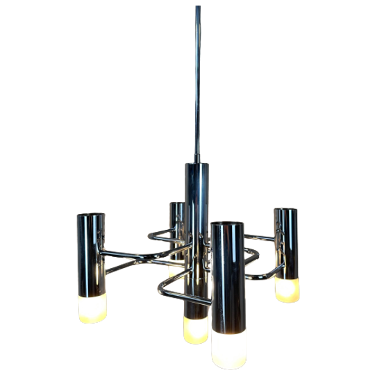 Vintage Sciolari Chroom Hanglamp – Boulanger 1