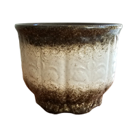 Vintage West Germany Bloempot Keramiek Bruintinten