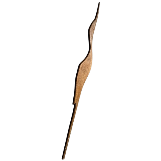 Heron Crane Sculptural Wooden Art Piece 1