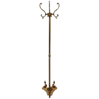 Vintage Messing Rococo Staande Kapstok Hollywood Regency Hall Tree 8