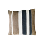 Kussen Met Strepen Beige Bruin En Donkerblauw Yvonne Kwakkel thumbnail 1
