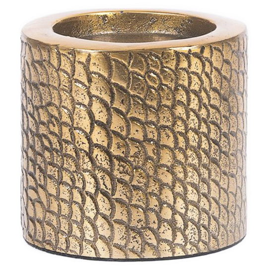 Bazar Bizar | De Croco Kandelaar - Messing - M 1