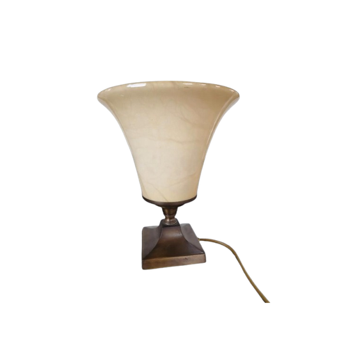 Marmeren Of Albast Tafellamp Klassiek.