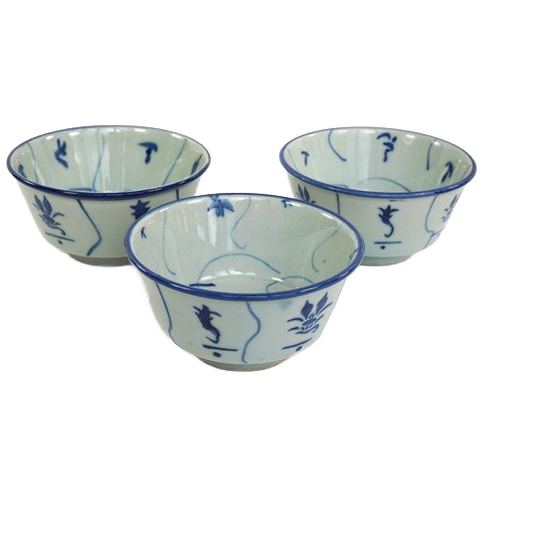3 Kommetjes Lotus Spiraal China 1
