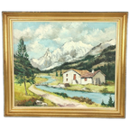 Nicole Le Guen - Schilderij - Landschap In Frankrijk thumbnail 1