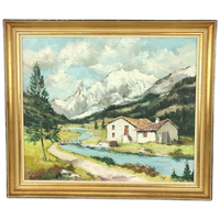 Nicole Le Guen - Schilderij - Landschap In Frankrijk
