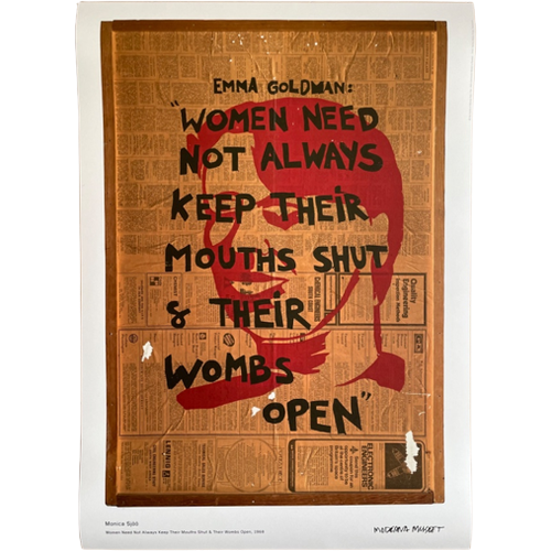 Monica Sjöö, Women Need Not Always Keep Their Mouths Shut